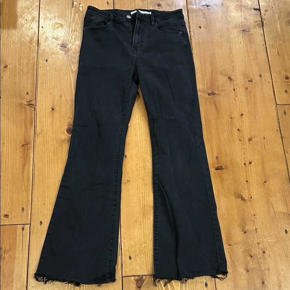 Elegant Black Flare Jeans for Women
